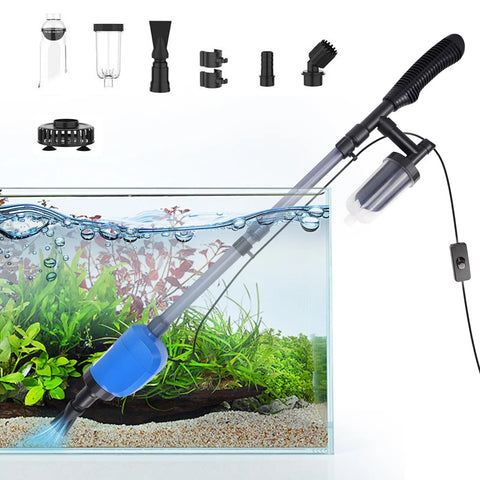 32W Electric Fish Tank Cleaner — 530 GPH Vacuum