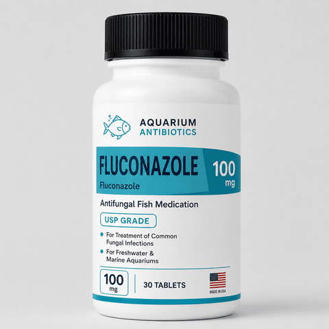 Aquarium Fluconazole, 100mg. 30 count.
