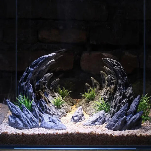 Resin Canyon Rock Formation Aquarium Ornament